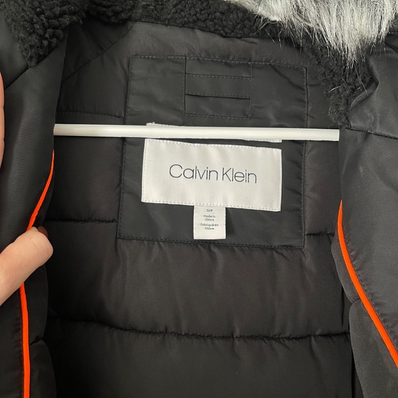 [Calvin Klein] Men's Fur Hooded Parka - Picture 8 of 9